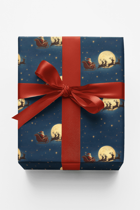 Midnight Sleigh Ride - London Penny Gift Wrap