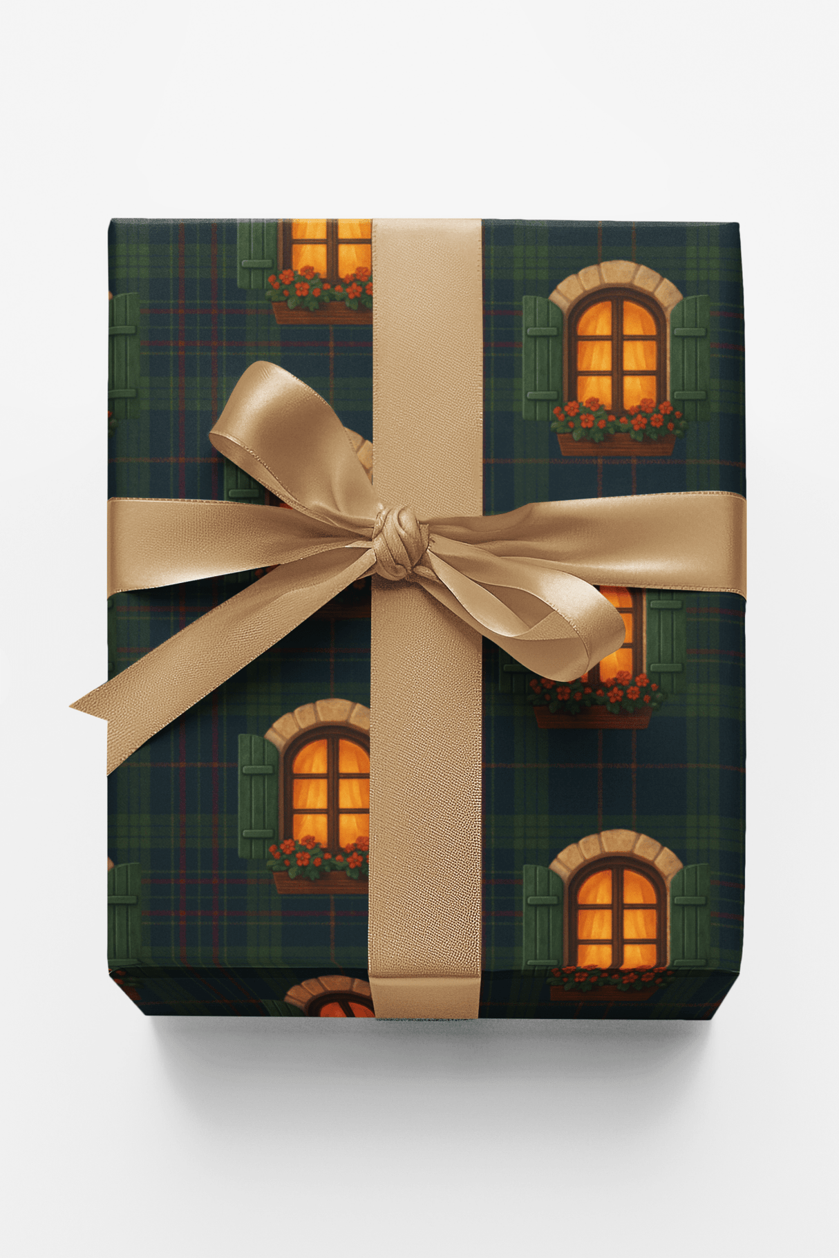 Winter Cottage Tartan - London Penny Gift Wrap