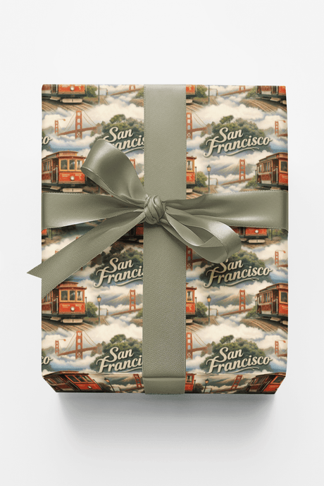 San Francisco Golden Gate Days - London Penny Gift Wrap