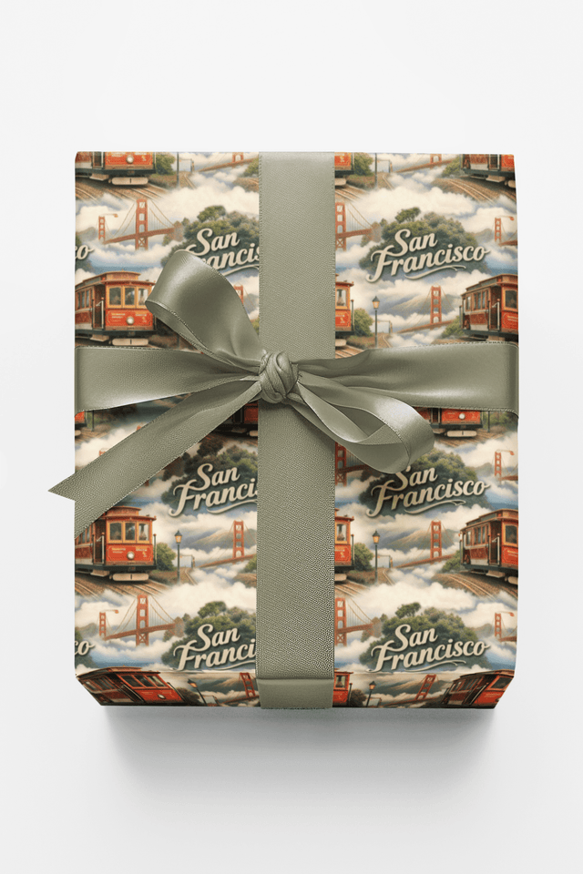 San Francisco Golden Gate Days - London Penny Gift Wrap