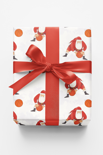 Santa playing Basketball