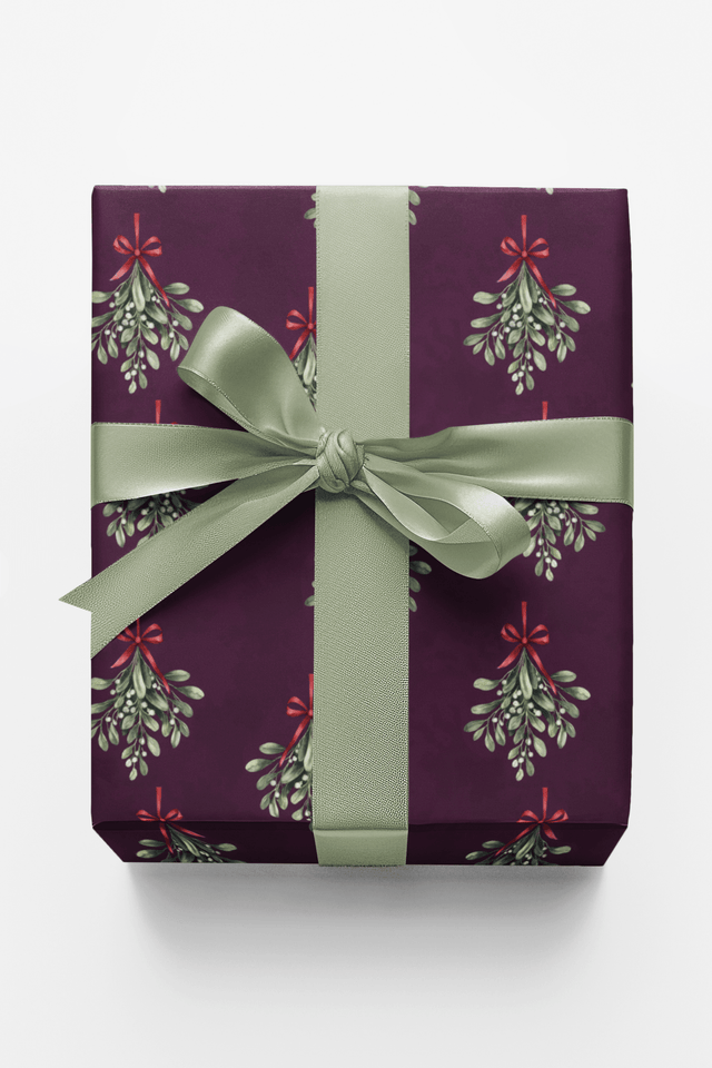 Merry Mistletoe - London Penny Gift Wrap