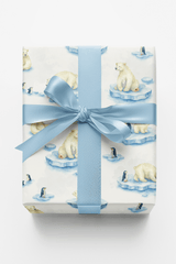 Ice Floe Friends - London Penny Gift Wrap