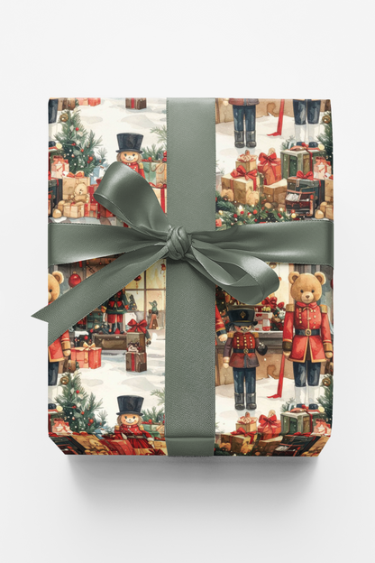 LIMITED TIME | Toy Soldier & Teddy Parade Wrapping Paper