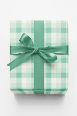Gingham Gala Mint - London Penny Gift Wrap