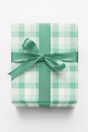Gingham Gala Mint - London Penny Gift Wrap