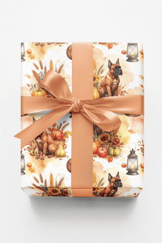 Harvest Market (Cane Corso) Wrapping Paper - London Penny Gift Wrap