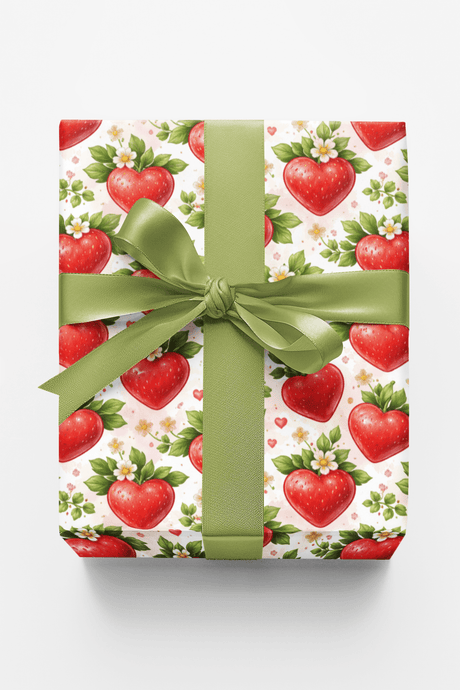 Strawberry Sweethearts - London Penny Gift Wrap