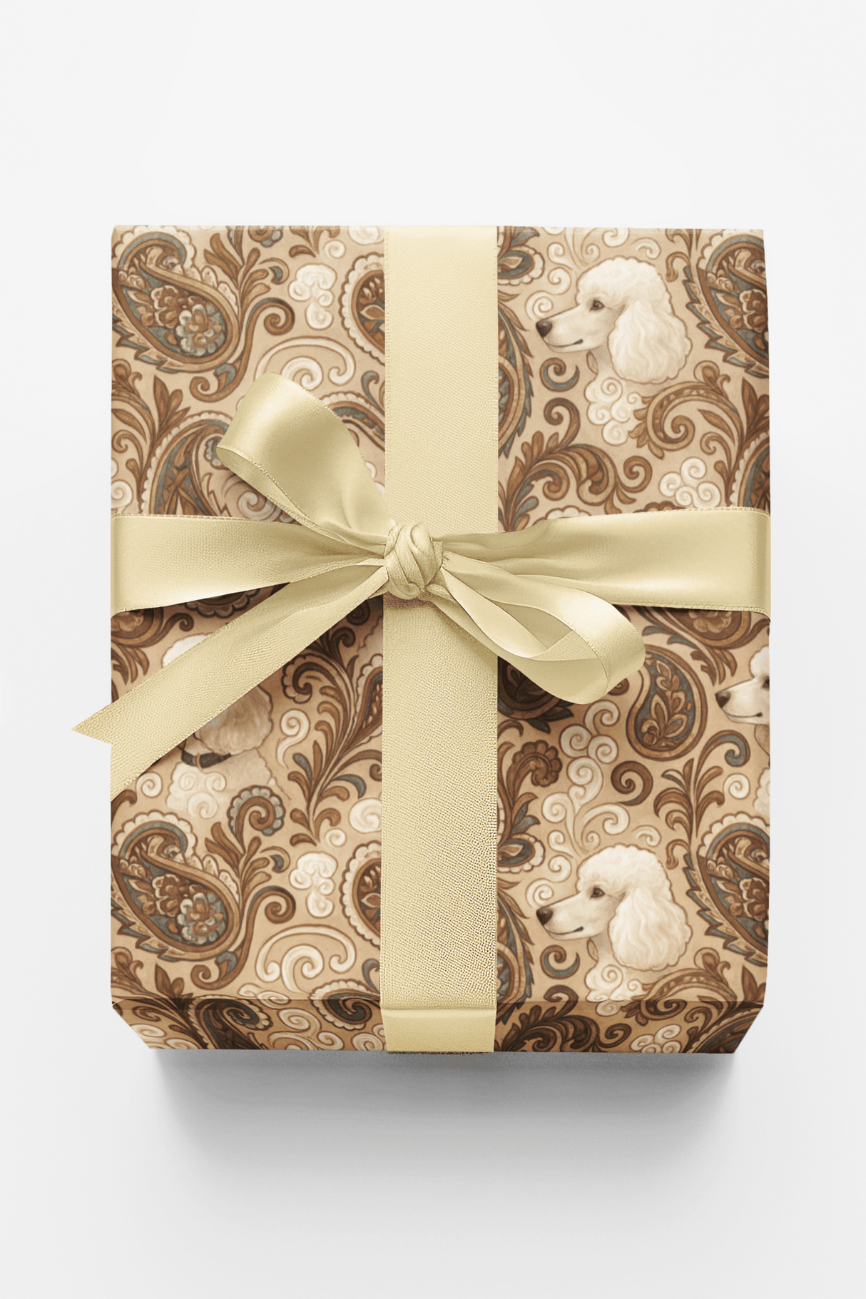 Poodle Paisley - London Penny Gift Wrap