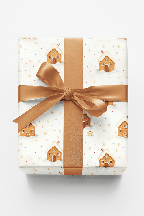 Gingerbread Village Lane - London Penny Gift Wrap