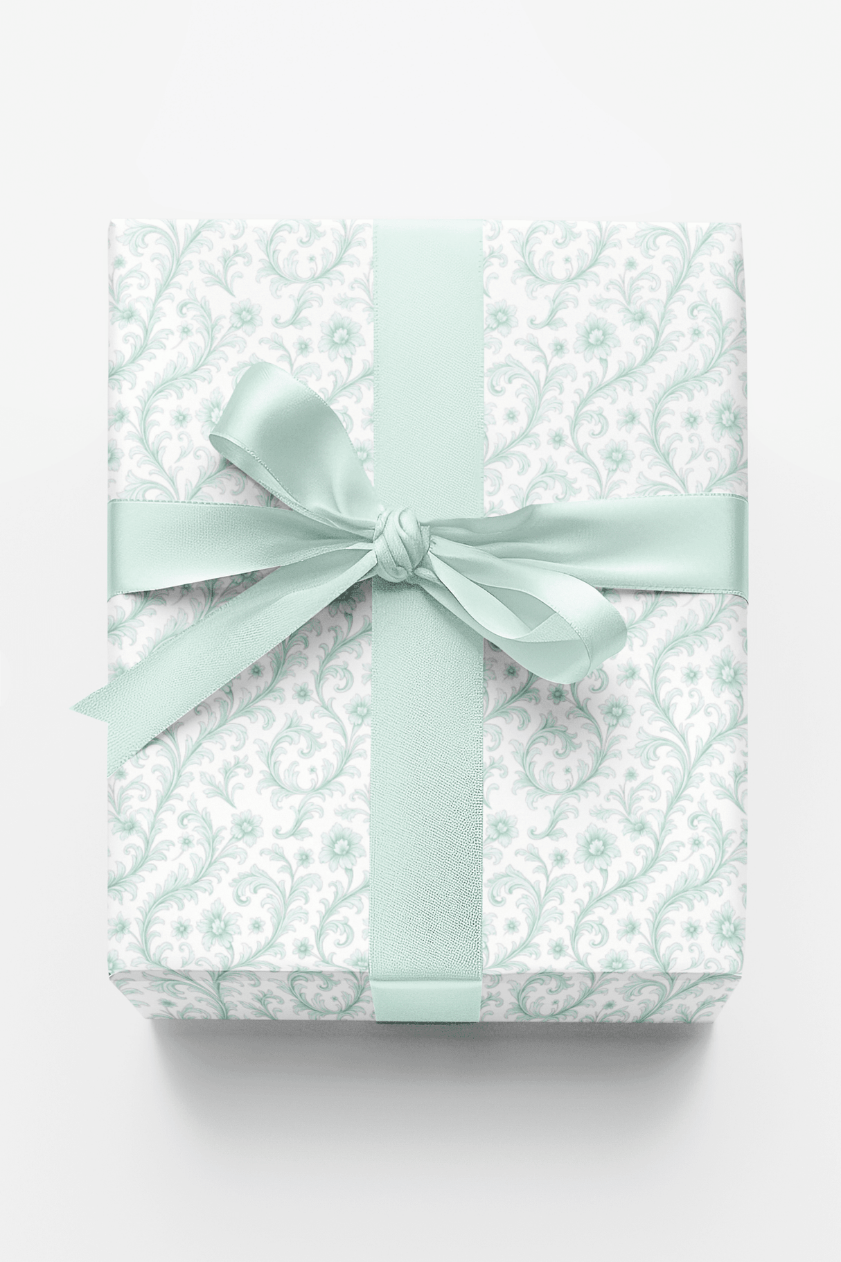 Mint Whisper Baroque - London Penny Gift Wrap