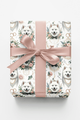 Wedding Samoyeds Wrapping Paper - London Penny Gift Wrap