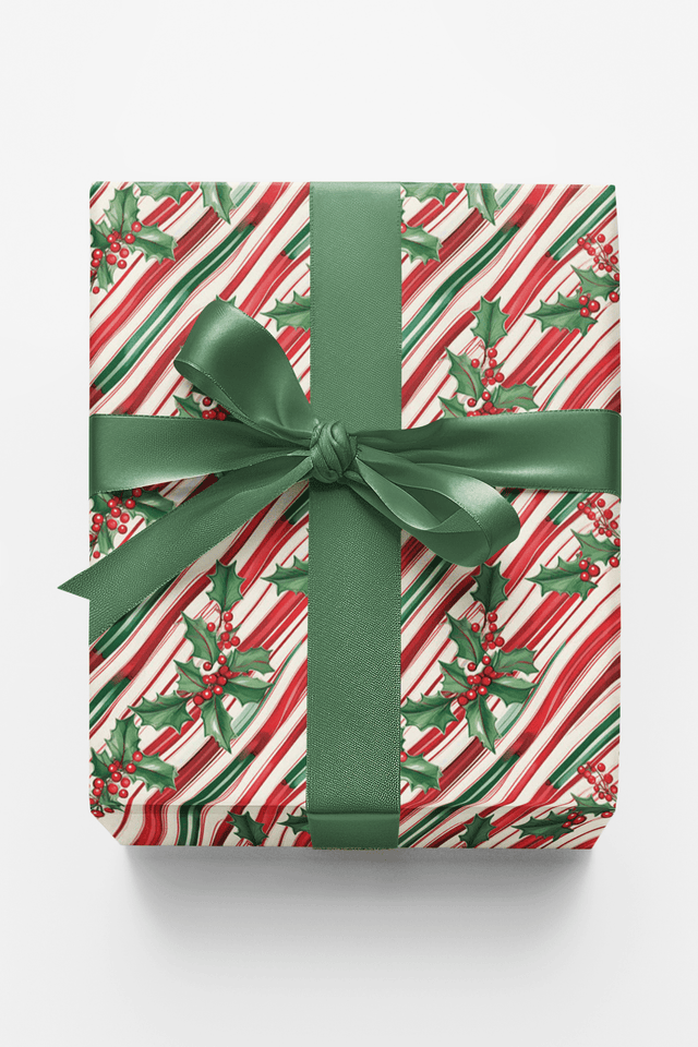 Peppermint Pathways - London Penny Gift Wrap