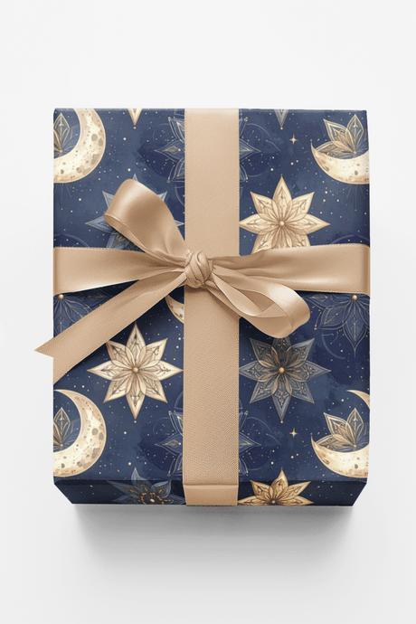Celestial Garden Moon Wrapping Paper - London Penny Gift Wrap
