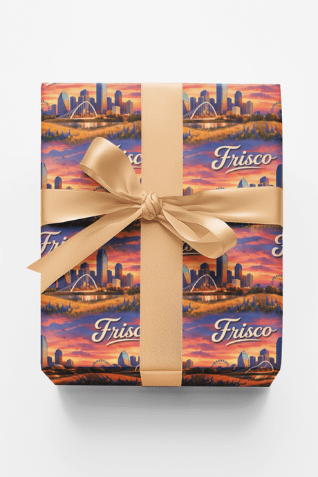 Frisco Star State Nights - London Penny Gift Wrap