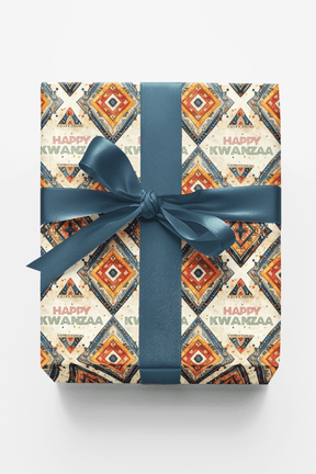 LIMITED TIME | Woven Holiday Greetings Wrapping Paper - London Penny Gift Wrap