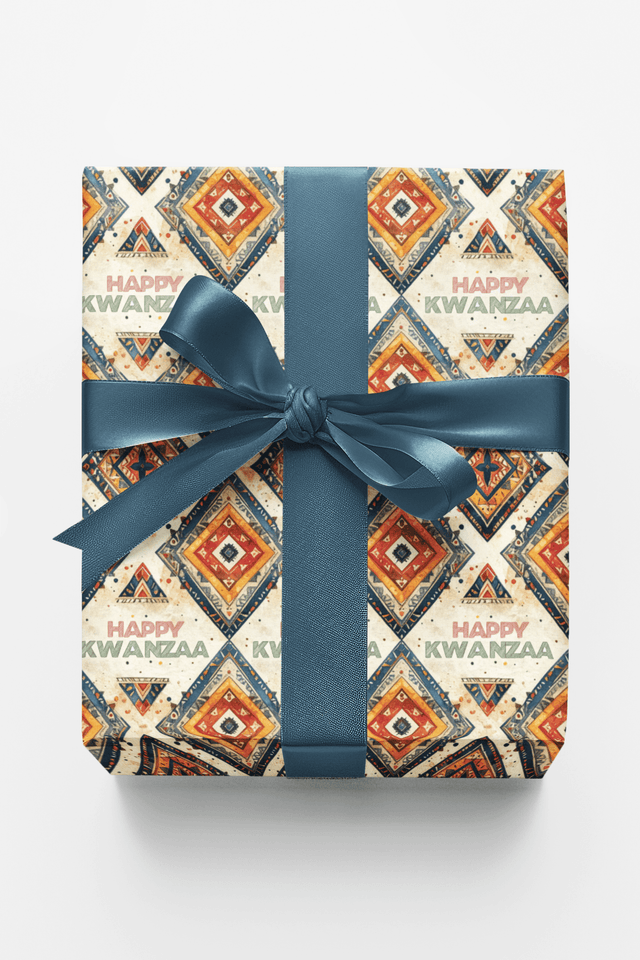 LIMITED TIME | Woven Holiday Greetings Wrapping Paper - London Penny Gift Wrap