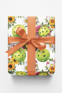 Floral Pickleball Bouquet Wrapping Paper - London Penny Gift Wrap
