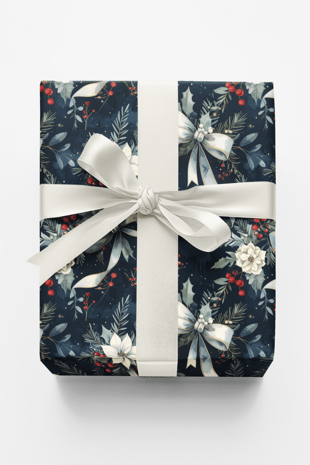 LIMITED TIME | Winter Kiss Botanicals Wrapping Paper - London Penny Gift Wrap