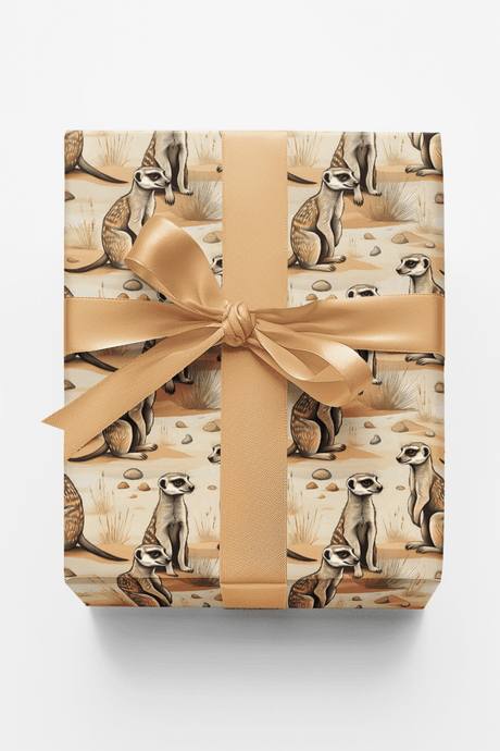 Safari Stroll: Meerkat - London Penny Gift Wrap