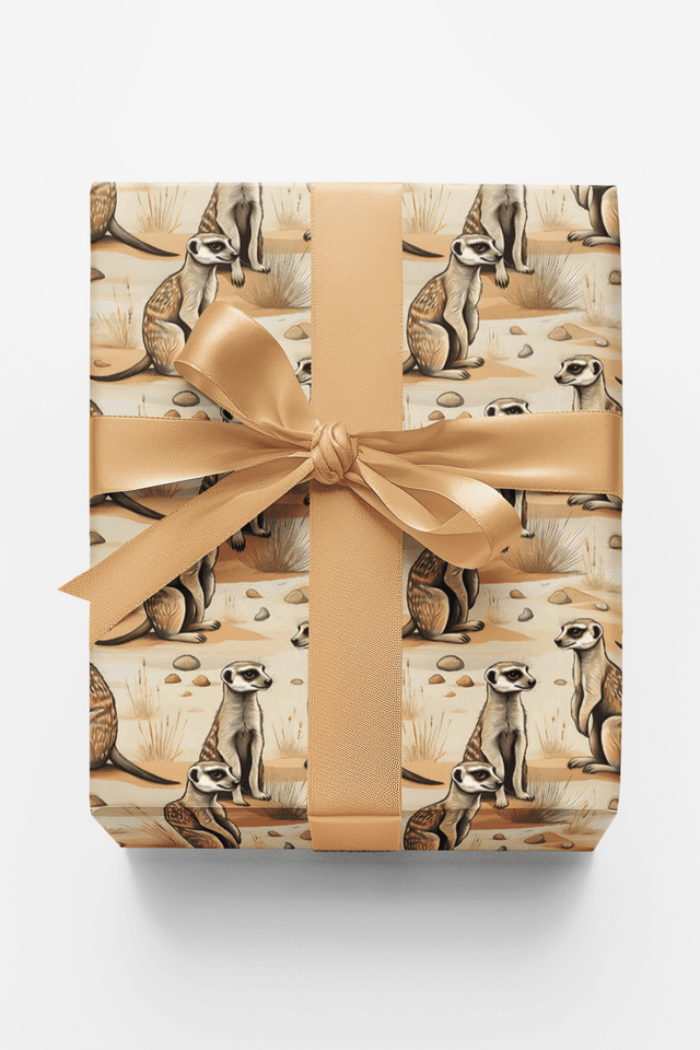 Safari Stroll: Meerkat - London Penny Gift Wrap