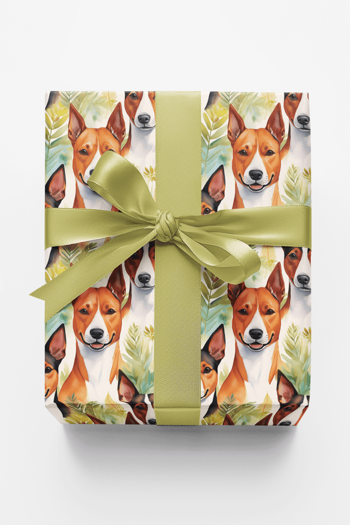 Basenji Stride - London Penny Gift Wrap