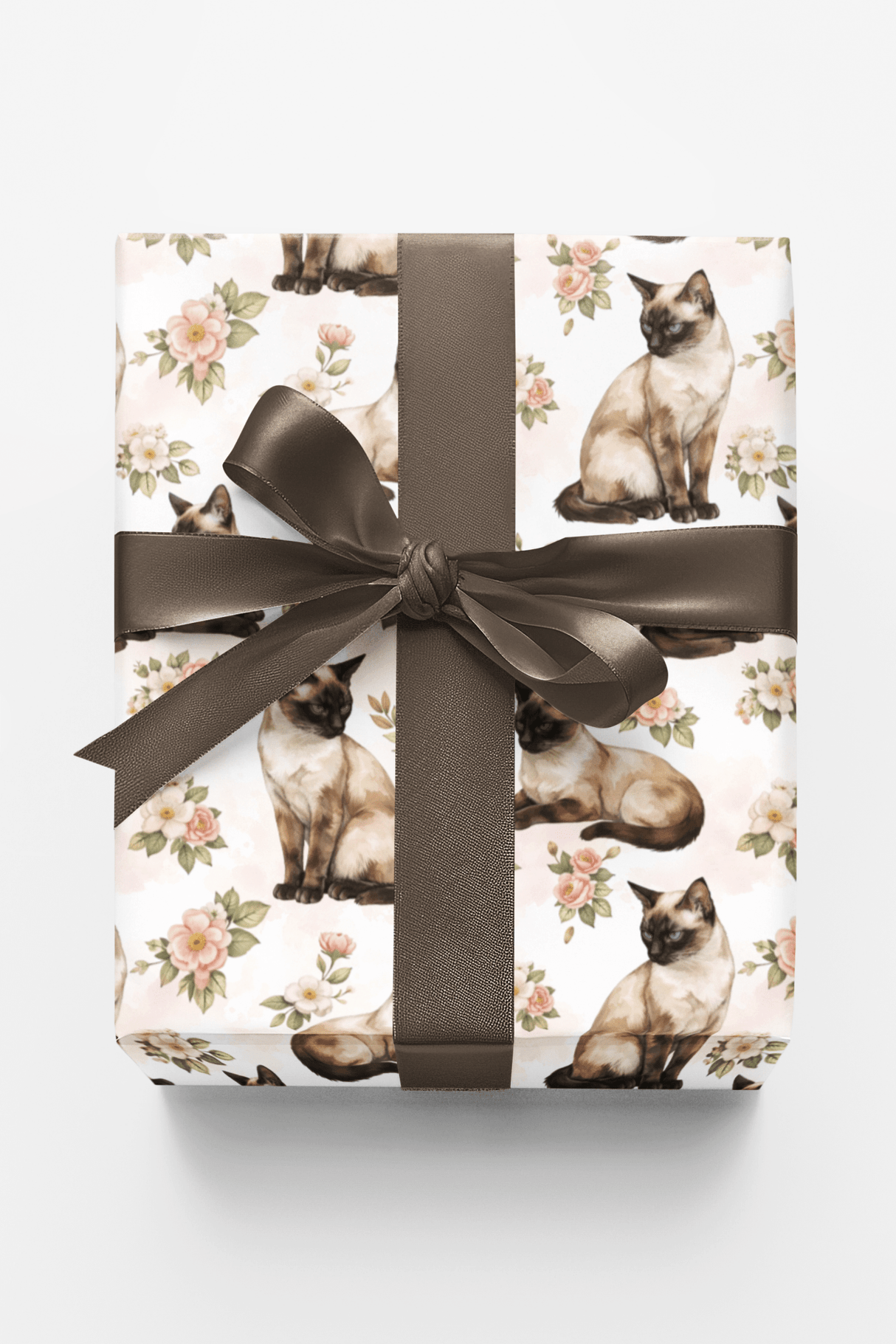 Sleek Siamese Silhouettes - London Penny Gift Wrap