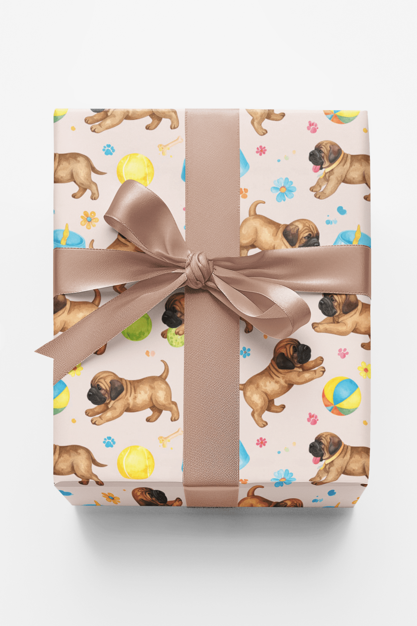 Puppy Playtime (English Mastiff) Wrapping Paper