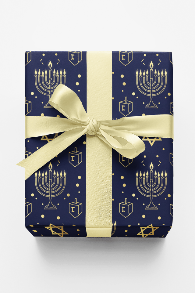 Elegance of the Menorah - London Penny Gift Wrap