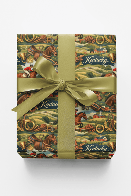 Kentucky Bluegrass Elegance - London Penny Gift Wrap