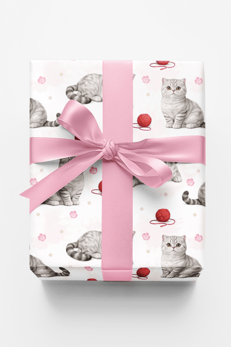 Scottish Fold Dots - London Penny Gift Wrap