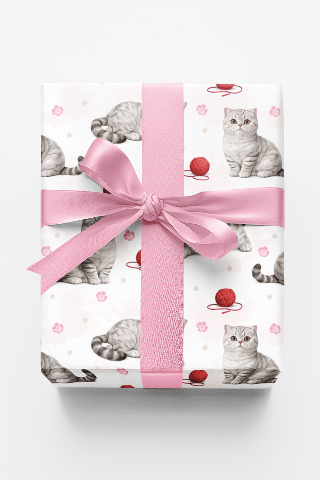 Scottish Fold Dots - London Penny Gift Wrap