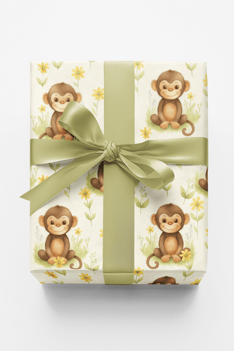 Meadow Monkeys - London Penny Gift Wrap