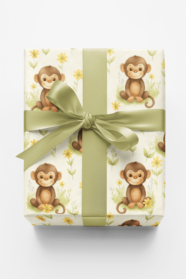 Meadow Monkeys - London Penny Gift Wrap
