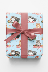 Summer Picnic Cats (Exotic Shorthair) Wrapping Paper - London Penny Gift Wrap