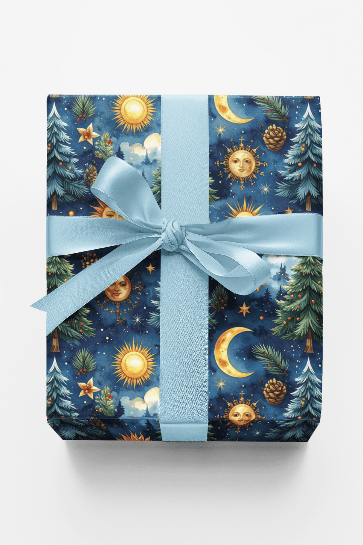 LIMITED TIME | Astronomer's Winter Garden Wrapping Paper - London Penny Gift Wrap