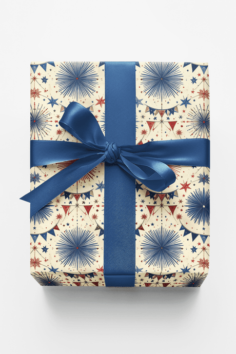 Americana Celebration Toile Wrapping Paper - London Penny Gift Wrap