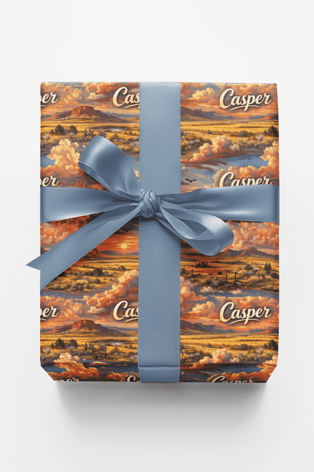 Casper Wyoming Wind Glow - London Penny Gift Wrap