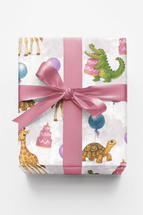 Safari Birthday Celebration - London Penny Gift Wrap