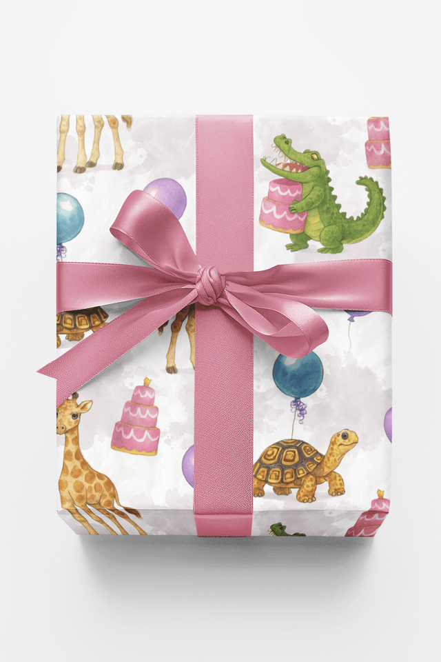 Safari Birthday Celebration - London Penny Gift Wrap