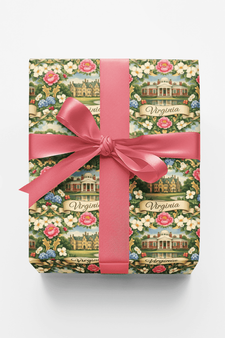Virginia Colonial Garden - London Penny Gift Wrap