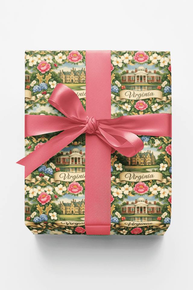 Virginia Colonial Garden - London Penny Gift Wrap