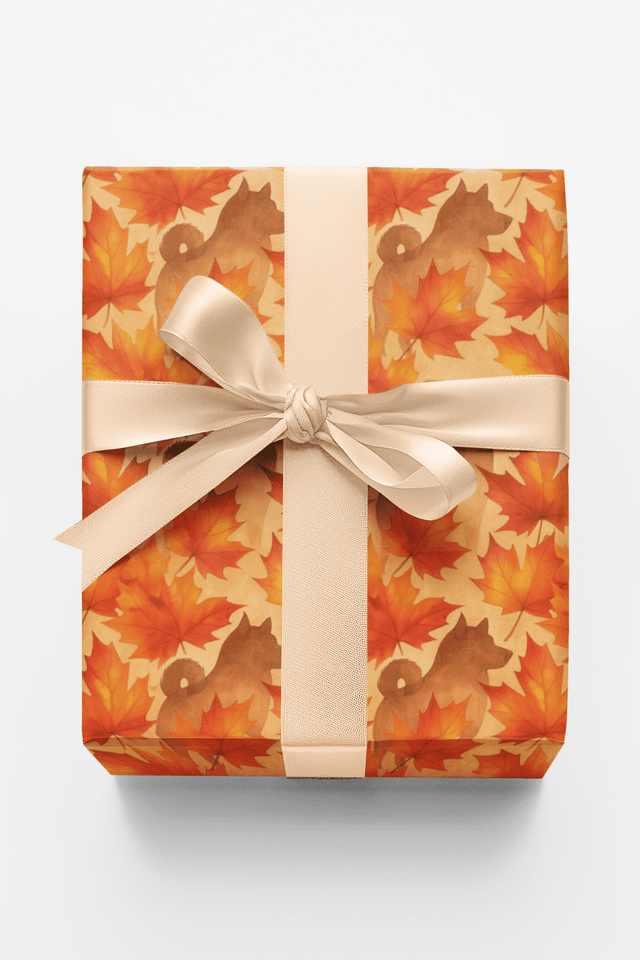 Akita Autumn - London Penny Gift Wrap