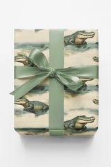 Safari Stroll: Crocodile - London Penny Gift Wrap
