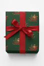 Santa Sleigh Pattern - London Penny Gift Wrap