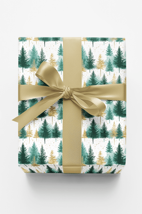 Festive Fir Tiers - London Penny Gift Wrap