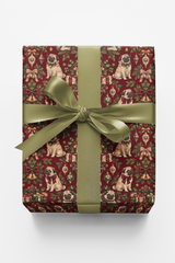 Victorian Pug Holiday Wrapping Paper