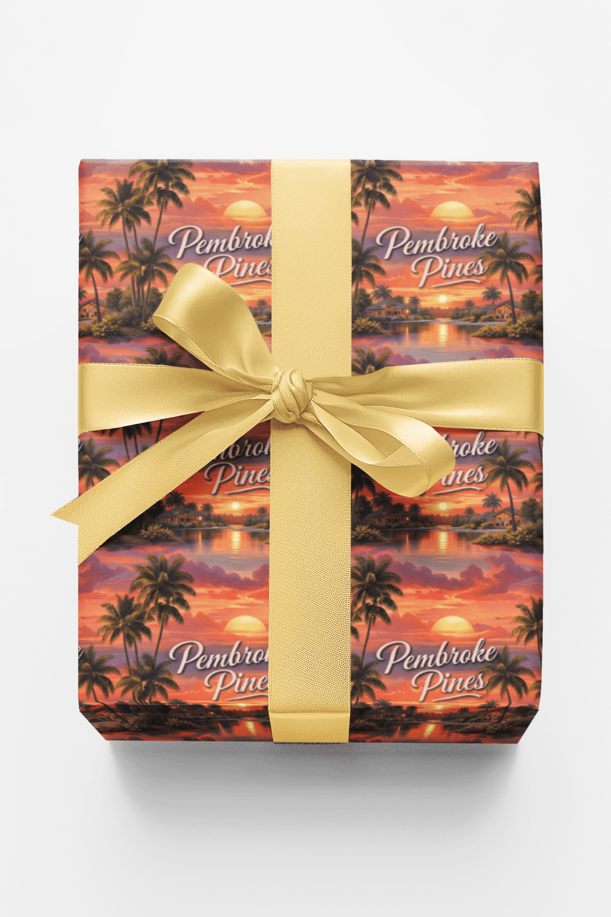 Pembroke Pines Palm Glow - London Penny Gift Wrap