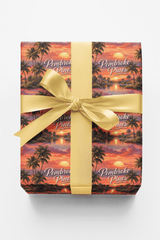 Pembroke Pines Palm Glow - London Penny Gift Wrap