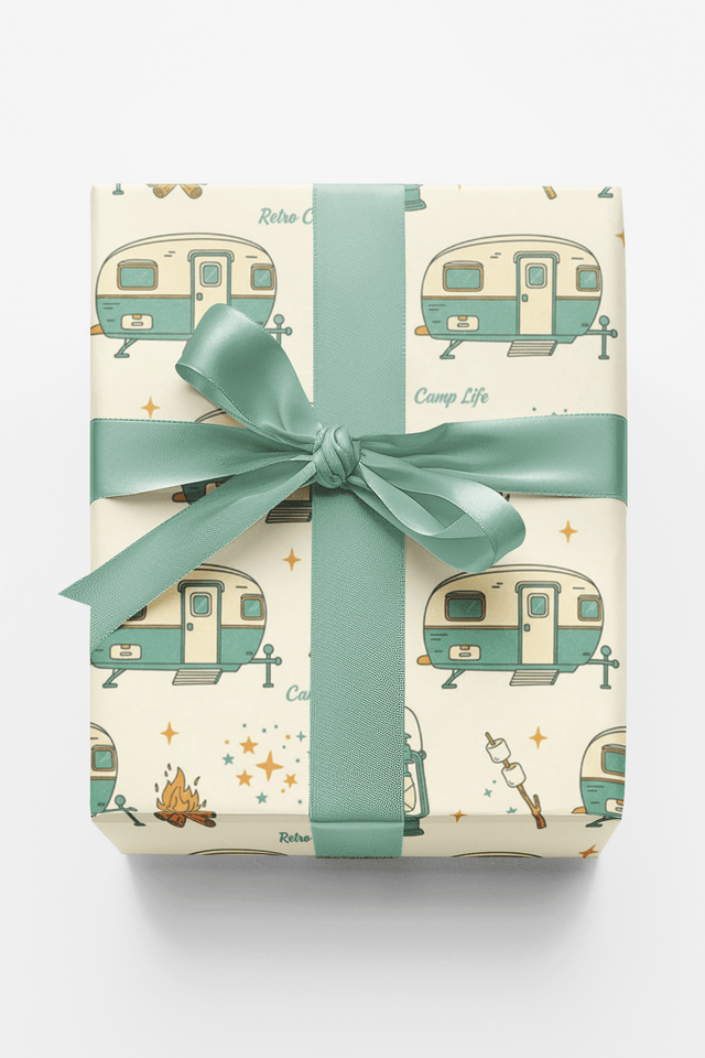 Camping Under Stars - London Penny Gift Wrap